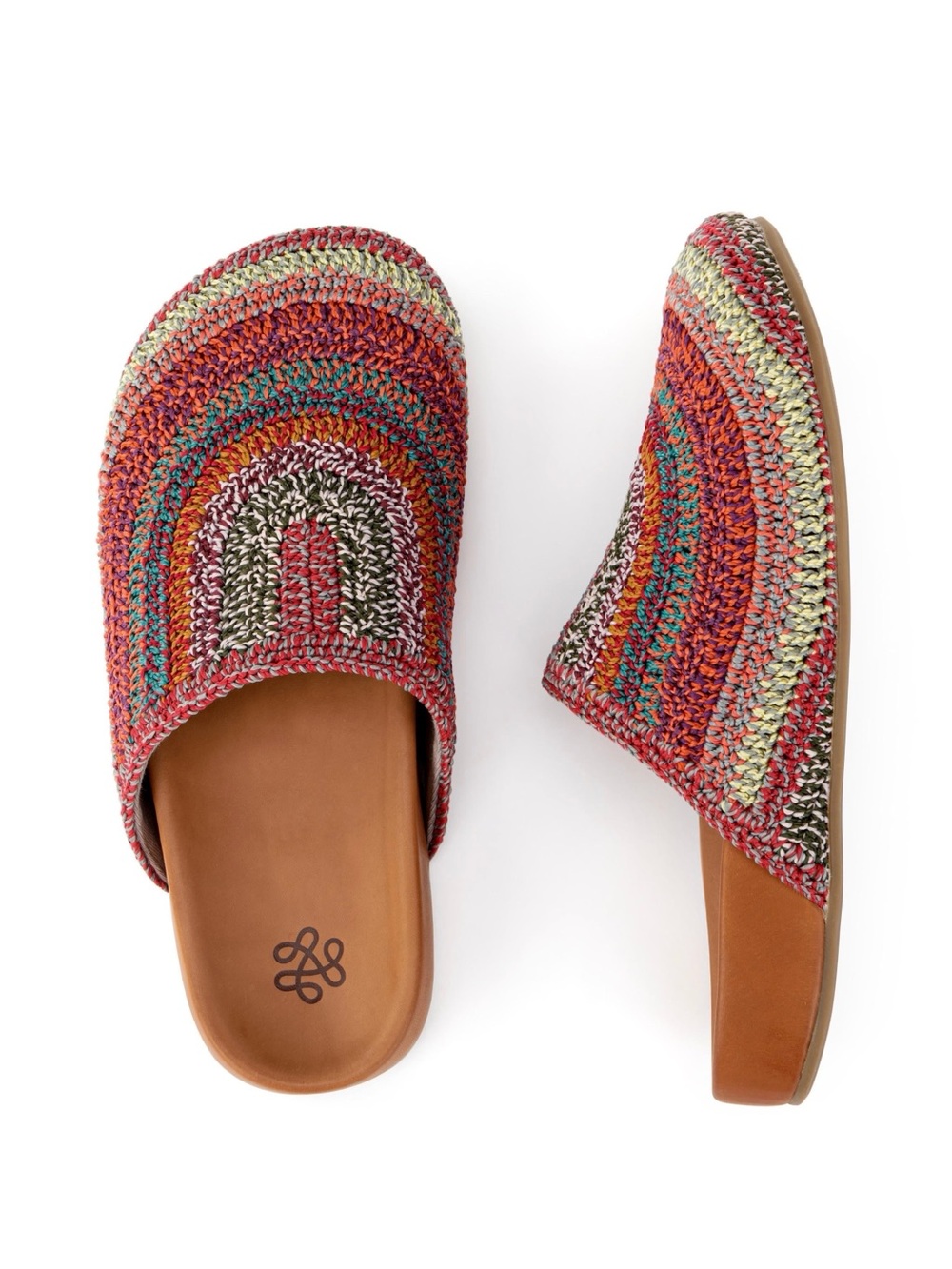 THE SAK Bolinas Boho Stripe Crochet Clogs in Sunset US 9 - Picture 15 of 15